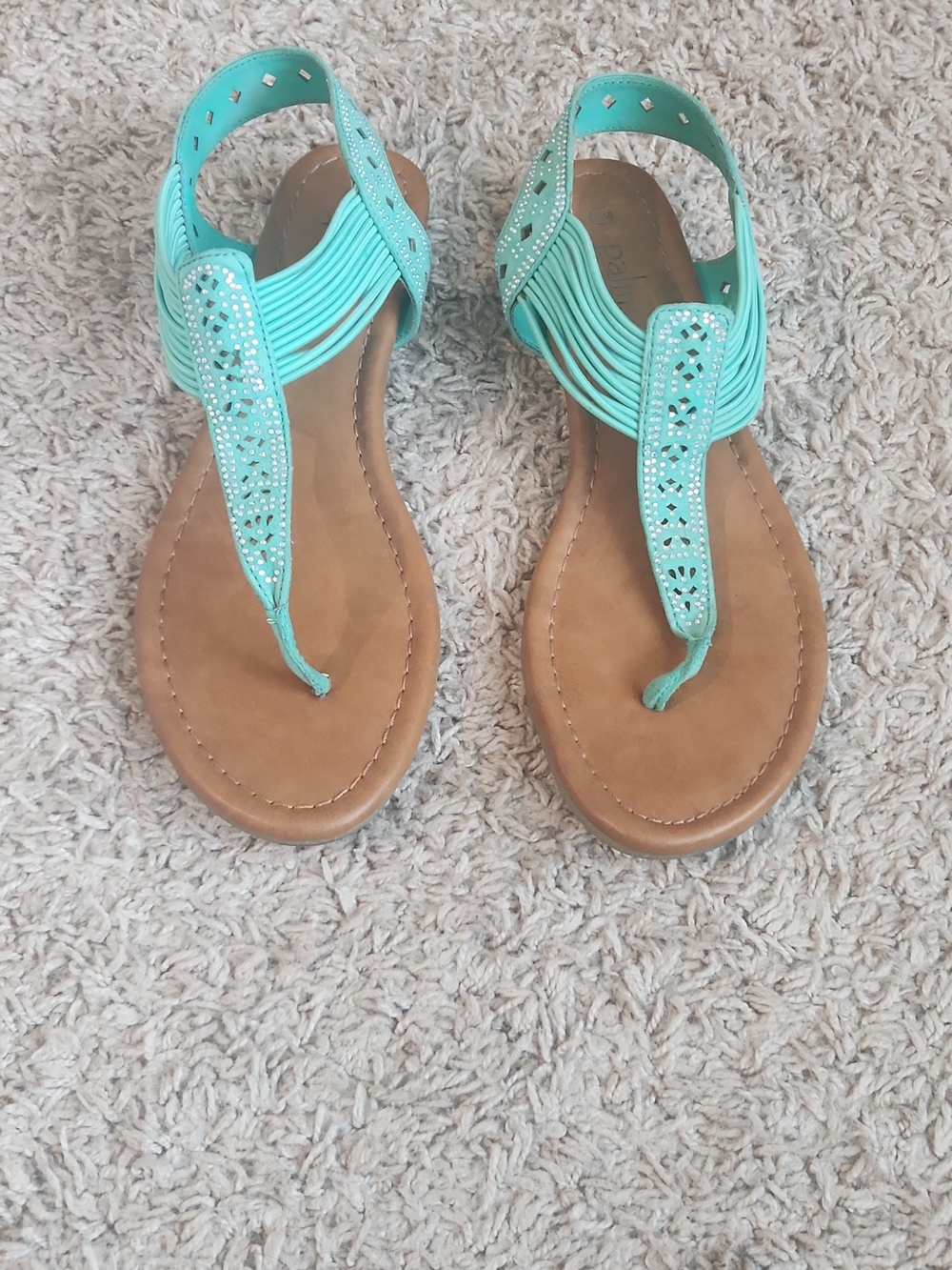 Palms Turquoise Sandals